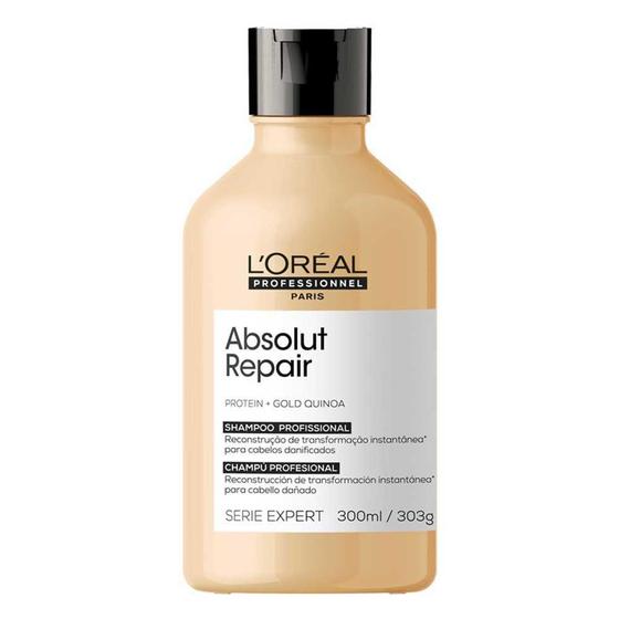 Imagem de Shampoo Absolut Repair Gold Quinoa   Protein 300ml L'Oréal Professionnel