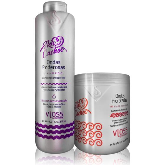 Imagem de Shampoo Afro E Máscara Nós Cachos, Cacho Lindo Sem Problemas