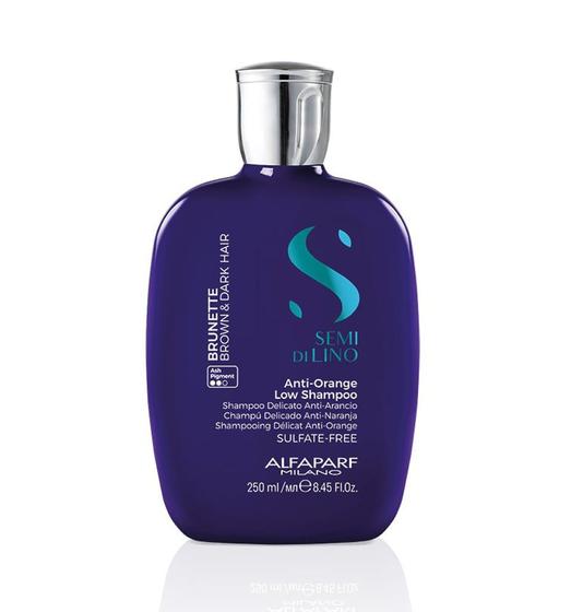 Imagem de Shampoo Alfaparf Semi di Lino Brunete Brown e Dark Anti Orange 250ml