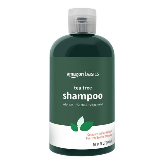 Imagem de Shampoo Amazon Basics Tea Tree, 300 ml, pacote com 1