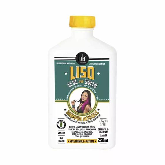 Shampoo Anti-frizz Lola Liso Leve e Solto 250ml - Lola Cosmetics ...