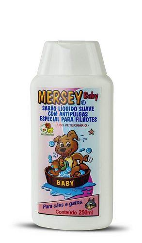 Imagem de Shampoo Anti Pulgas Cães E Gatos Filhotes Mersey Baby 250 Ml