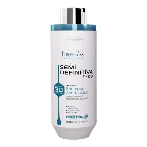 Imagem de Shampoo Anti Resíduo Semi Definitiva 3d Forever Liss 1 Litro