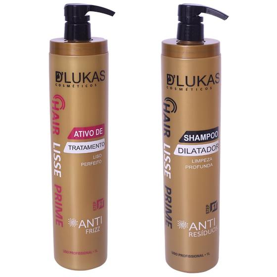 Imagem de Shampoo anti resíduos+progressiva step 2 dlukas 2x 1lt