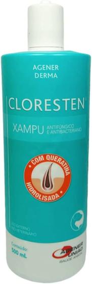 Imagem de Shampoo Antibacteriano Antifungico Cloresten  Dr.Clean Agener União 500ml