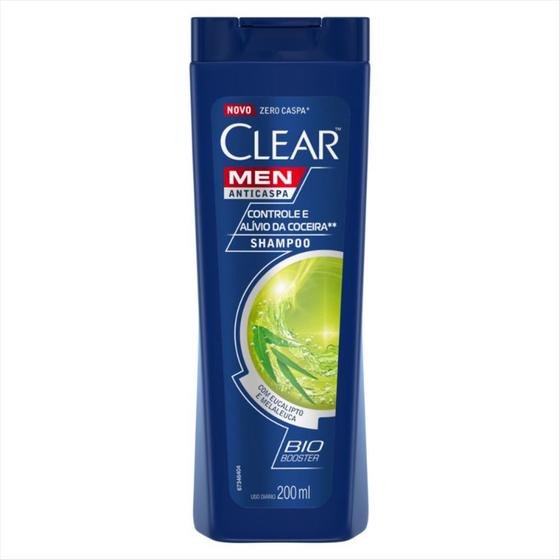 Imagem de Shampoo Anticaspa Clear Men Controle e Alívio da Coceira 200ml