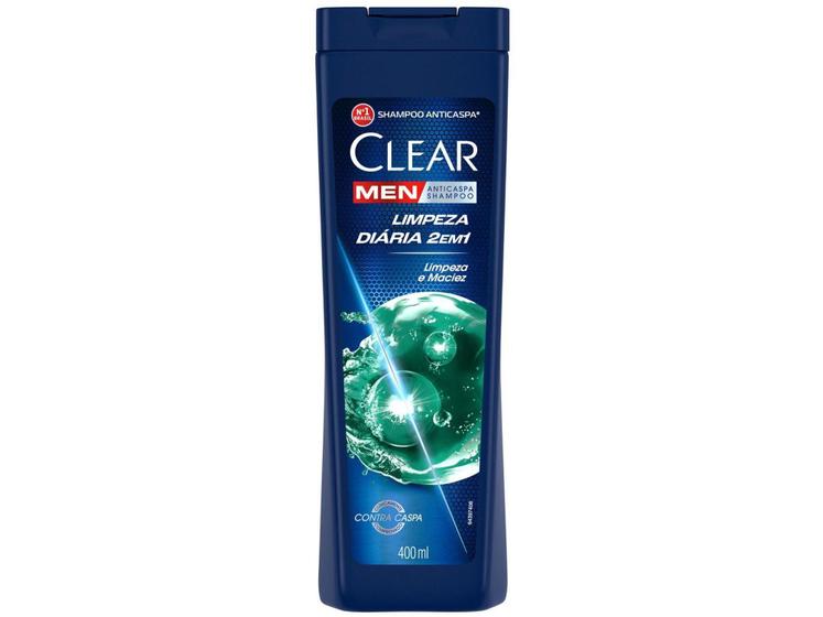 Imagem de Shampoo Anticaspa Clear Men Limpeza Diária 2 em 1 - 400ml