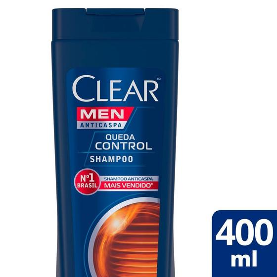 Imagem de Shampoo Anticaspa Clear Men Queda Control 400ml