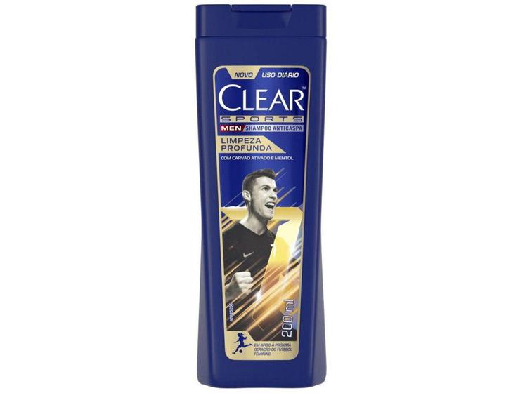 Imagem de Shampoo Anticaspa Clear Men - Sports Limpeza Profunda 200ml