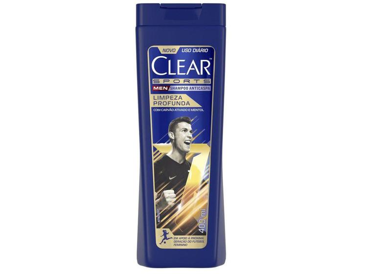 Imagem de Shampoo Anticaspa Clear Men Sports - Limpeza Profunda 400ml