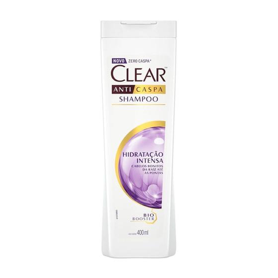 Imagem de Shampoo Anticaspa Hidratação Intensa 400ml - Clear