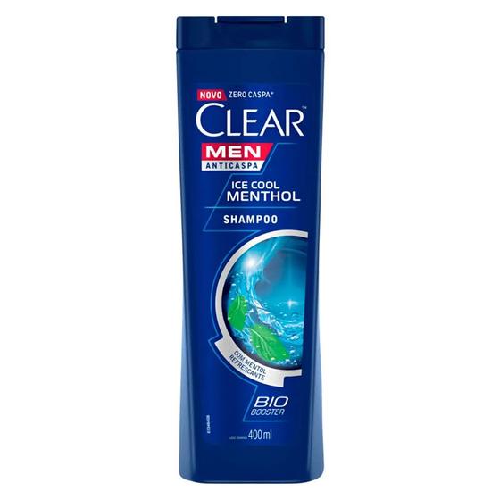 Imagem de Shampoo Anticaspa Ice Cool Menthol 400ml Clear Men