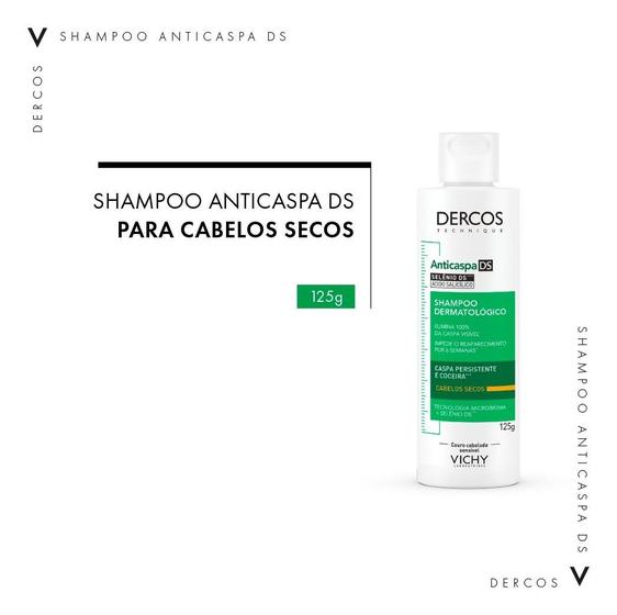 Imagem de Shampoo Anticaspa Intensivo Dercos Cabelos Secos 125ml Vichy