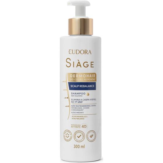 Imagem de Shampoo Anticaspa Siàge Dermo Hair Scalp Rebalance 300ml Eudora