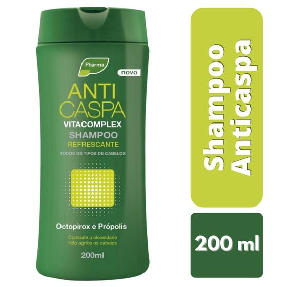 Imagem de Shampoo Anticaspa Vitacomplex Refrescante Pharma 200ml