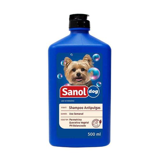 Imagem de Shampoo Antipulgas Sanol Dog para Cães - 500ml