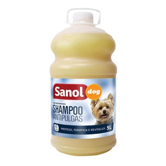 Imagem de Shampoo Antipulgas Sanol Dog para Cães e Gatos - 5 Litros