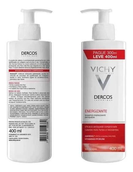 Imagem de Shampoo Antiqueda Energizante Dercos Vichy 400ml