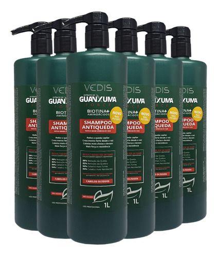 Imagem de Shampoo Antiqueda Guanxuma Force Oleoso 6 X 1l Vedis