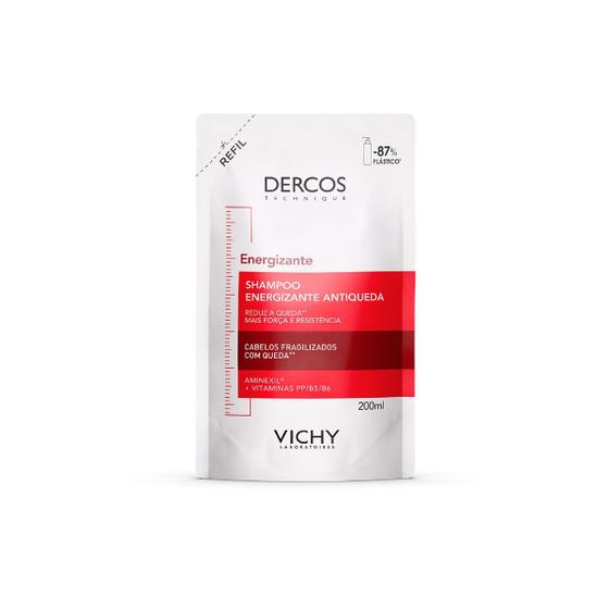 Shampoo Antiqueda Vichy Dercos Energizante Refil 200ml Menor preço em Shampoo Antiqueda Vichy Dercos Energizante Refil 200ml