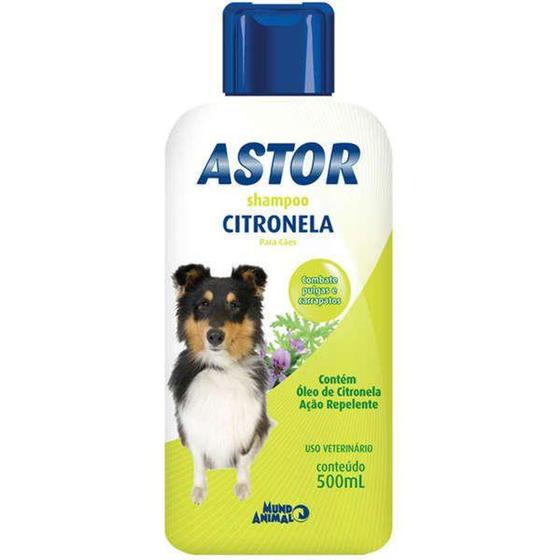 Imagem de Shampoo astor citronela para cães 500ml - Mundo Animal