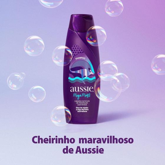 Imagem de Shampoo aussie mega moist super hidratação 360ml