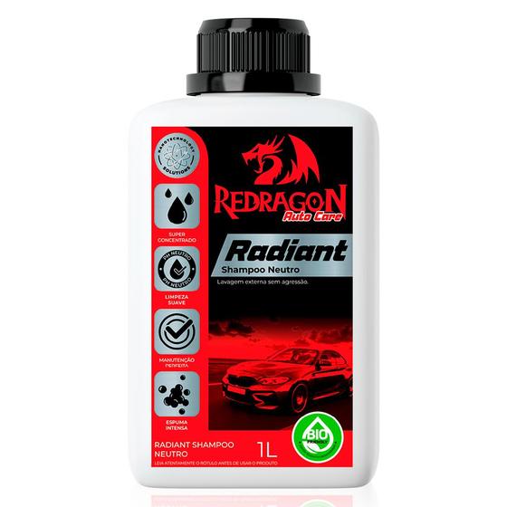 Imagem de Shampoo Automotivo Radiant Pro Neutro 1 Litro Redragon
