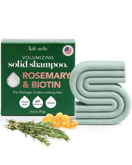 Imagem de Shampoo Bar Kitsch Rosemary & Biotina para dar volume ao crescimento do cabelo