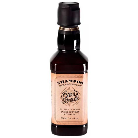 Imagem de Shampoo Barba e Cabelo 300mL Scout - Tabaco Doce e Baunilha
