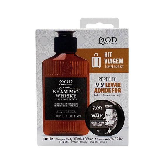 Imagem de Shampoo Barber Shop Whisky Qod 100ml+7gr Pomada Walk - Qod Barber Shop