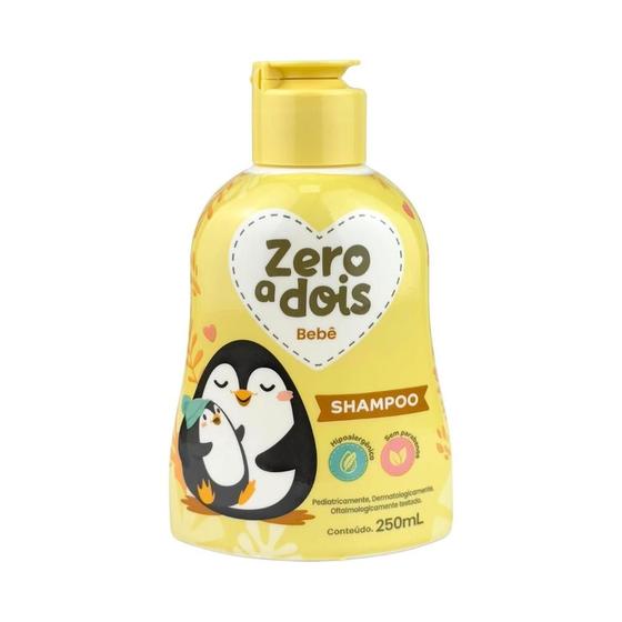 Imagem de Shampoo Bebê Hipoalergênico Suave 250ml Zero a Dois