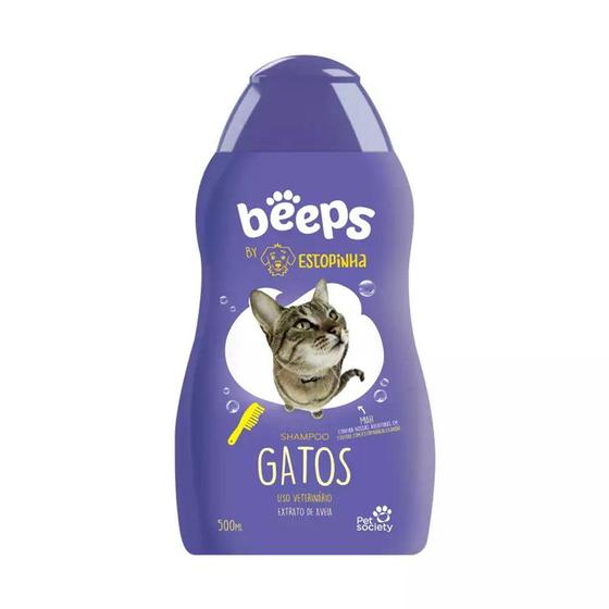 Imagem de Shampoo Beeps Estopinha para Gatos 500ml - Pet Society