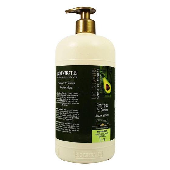 Imagem de Shampoo Bio Extratus Pós Química Abacate E Jojoba - 1L - Bioextratus