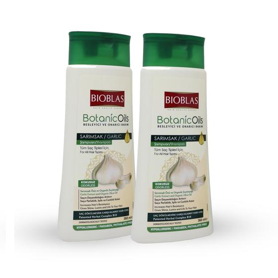 Imagem de Shampoo BIOBLAS Garlic Inodoro para Crescimento Capilar - Pacote com 2
