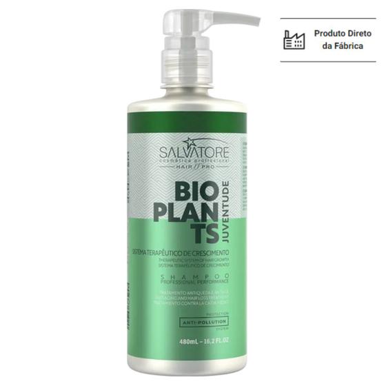 Imagem de Shampoo bioplants juventude 480ml - Salvatore