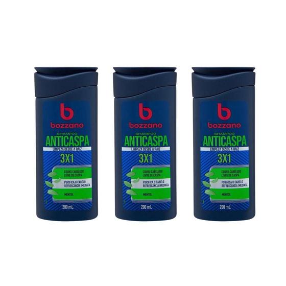 Imagem de Shampoo Bozzano Anticaspa 200Ml - Kit Com 3Un