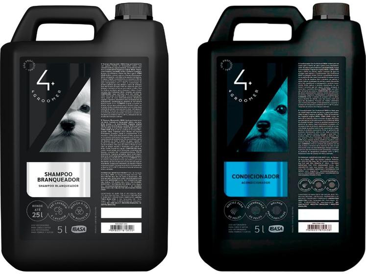 Imagem de Shampoo Branqueador 5 L + Condicionador Uso Profissional 5 L - Ibasa