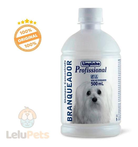 Shampoo Branqueador Concentrado P/ Cães Gatos Limpinho 500ml Outros