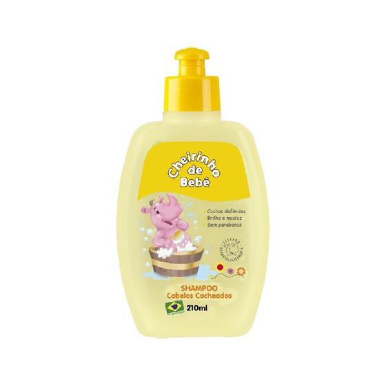 Imagem de Shampoo Cabelos Cacheados Cheirinho de Bebe 210 ML