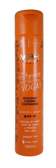 Imagem de Shampoo Cabelos Cacheados Ondulado Voga Max Care Curly