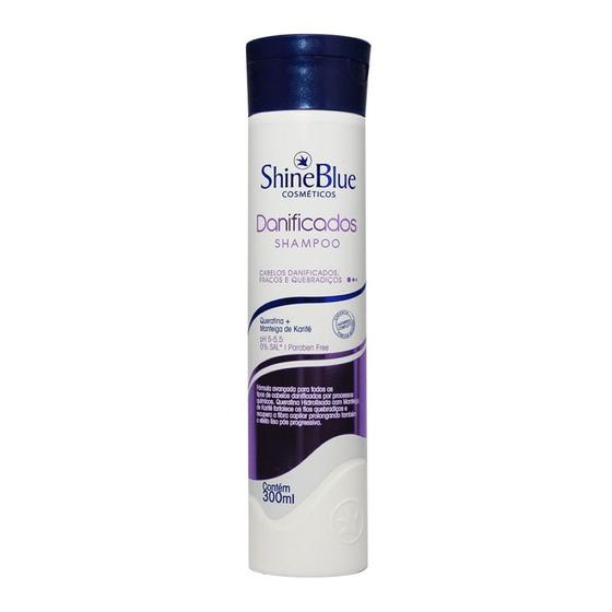 Imagem de Shampoo Cabelos Danificados 300ml - Shine Blue