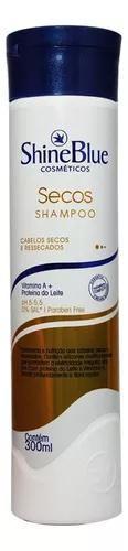 Imagem de Shampoo Cabelos Secos E Ressecados Shine Blue Secos 300mL