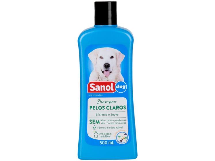 Imagem de Shampoo Cachorro e Gato Pelos Claros - Sanol Dog 500ml