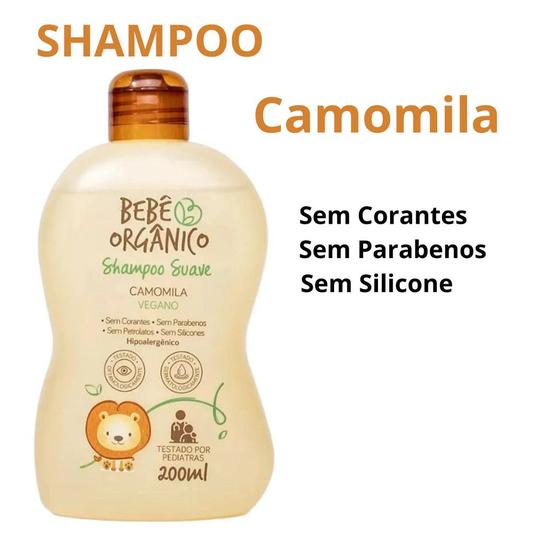 Shampoo Camomila - Limpa Acalma e Protege os Cabelos - Bebê Orgânico ...