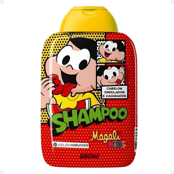 Imagem de Shampoo Cia da Natureza Magali Kids Cabelos Ondulados e Cacheados 260ml