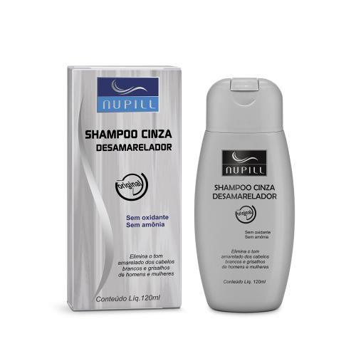 Imagem de Shampoo Cinza Desamarelador 120ml  Nupill