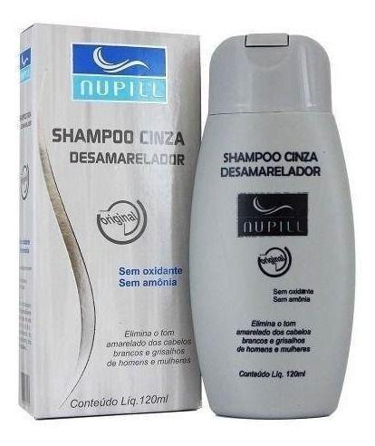 Imagem de Shampoo Cinza Desamarelador 120ml Nupill