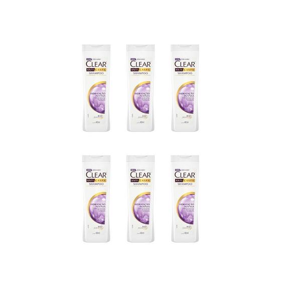 Imagem de Shampoo Clear 400Ml Hidratação Intensa - Kit Com 6Un