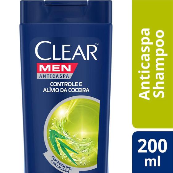 Imagem de Shampoo Clear Men Anticaspa Controle e Alivio da Coceira 200ml