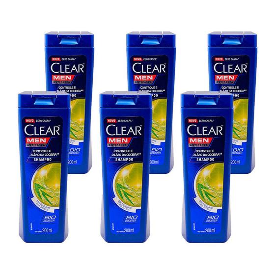 Shampoo Clear Men Anticaspa Controle e Alívio da Coceira Eucalipto e